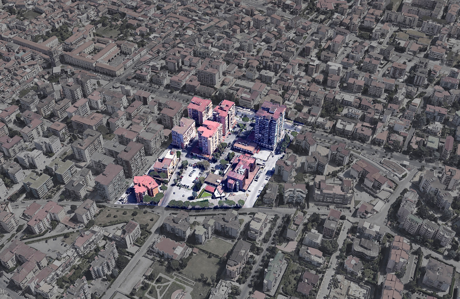 Territorial classification of the studied area located southwest of Aversa (source: Google Earth; graphics processed by R. Bosco, 2021). AGATHÓN 11 | 2022