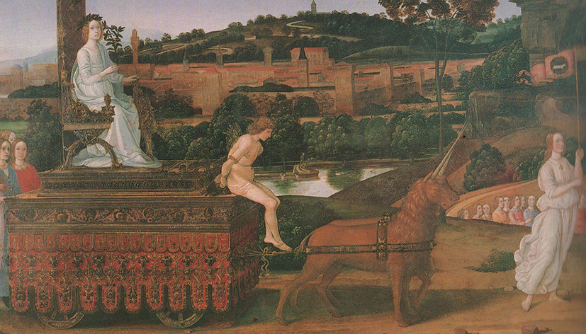 Bartolomeo di Giovanni (attrib.), Il trionfo della Castità, Galleria Sabauda, Torino