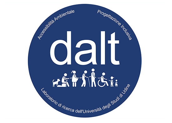 Logo of the DALT Laboratory, research facility on environmental accessibility and inclusive design of the DPIA, University of Udine (credit: the Authors 2022). AGATHÓN 12 | 2022
