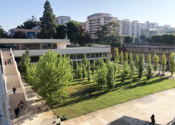 The Garden of the Department of Architecture in Palermo, designed by Andrea Sciascia with Francesco Sottile and Luciana Macaluso in collaboration with Rosolino Meli, 2021. AGATHÓN 13 | 2023