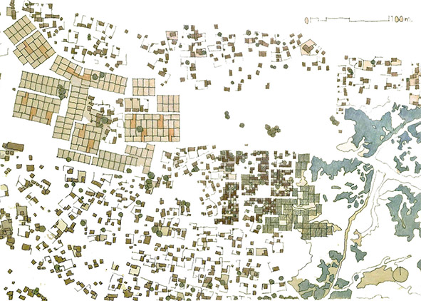 The city of Ouagadougou: Progressive transformation hypothesis (credit: P. Thépot, 2020). AGATHÓN 08 | 2020