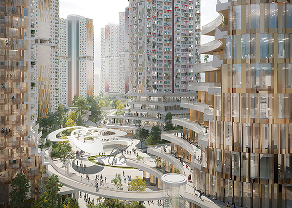 Project H1 – ‘10-minute city,’ Seoul, South Korea (credit: UNStudio, 2021). AGATHÓN 15 | 2024