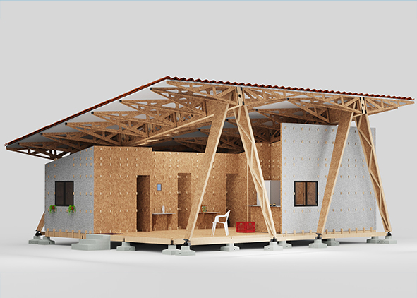 External enclosures forming the outer shell, integrating local cultural expressions (credit: C. Ayala-Garcia and S. Luna, 2024). AGATHÓN 17 | 2025