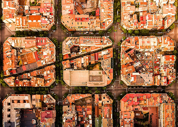 Bird’s-eye view of Barcelona, Spain (credit: Rockwell Branding Agency). AGATHÓN 18 | 2025