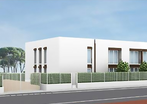 3D model of the building (credit: StudioInTre, 2025). AGATHÓN 18 | 2025