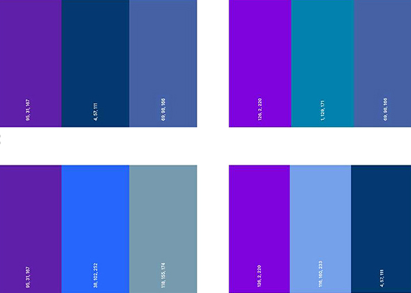 Palettes used in the survey (credits: M. Meschini, 2025). AGATHÓN 18 | 2025